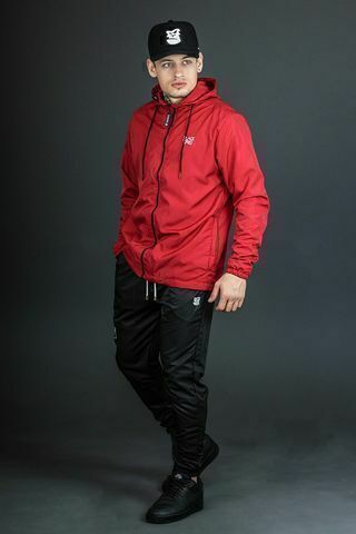 Jaqueta Corta-Vento Black Targ com Capuz - Vinho