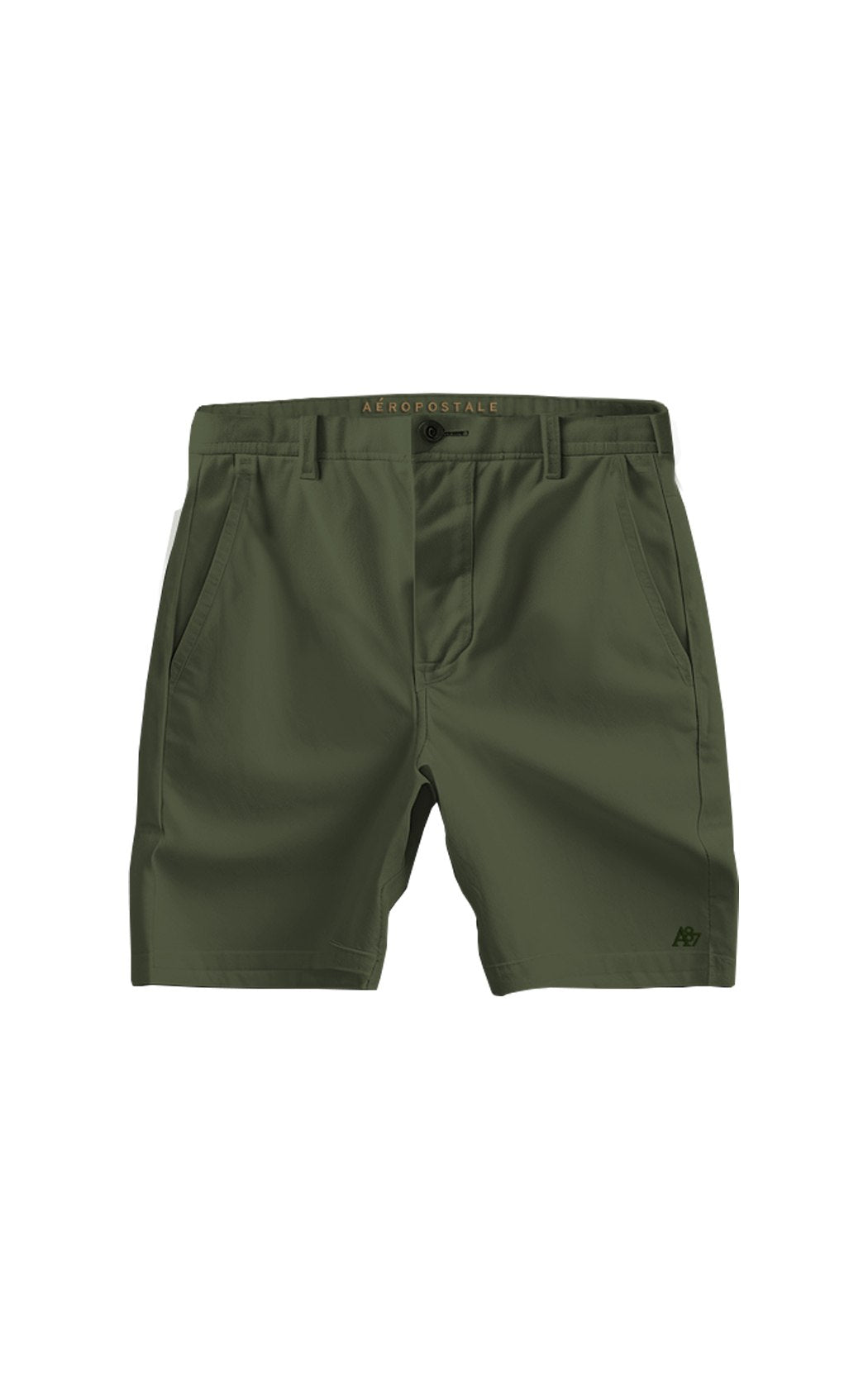 Bermuda Aéropostale Masculina Chino Ripstop A87 Verde Militar