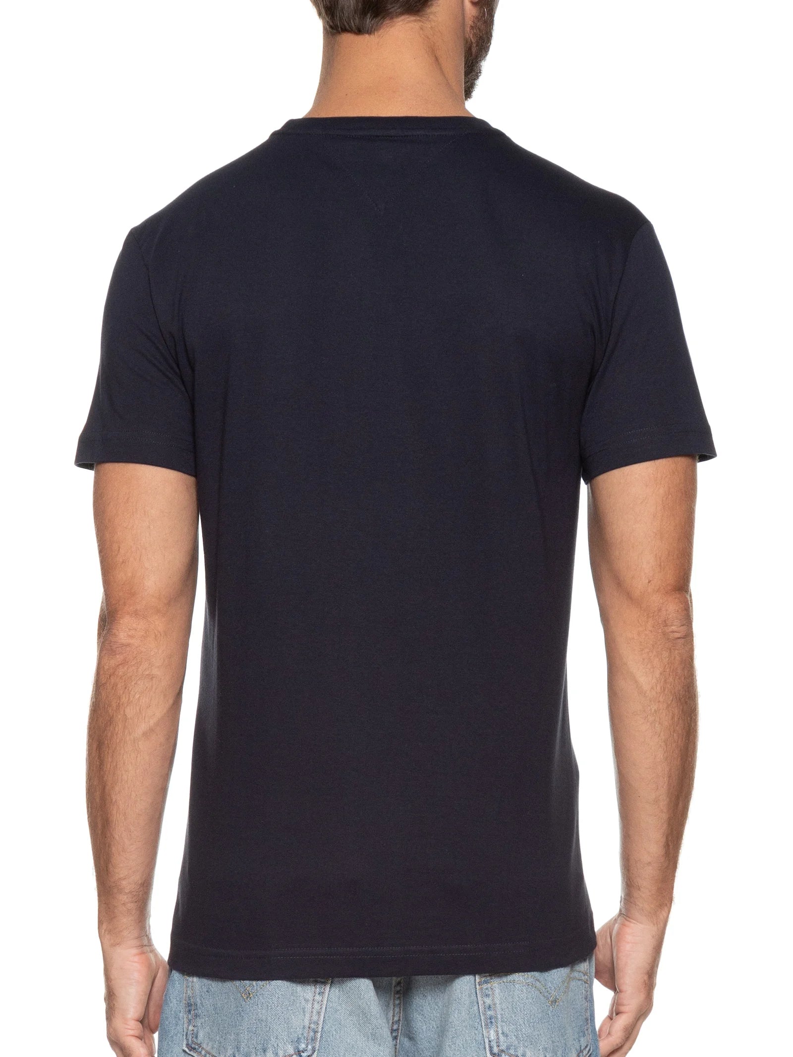 Camiseta Tommy Hilfiger Masculina Logo Core EST. 1985 Azul Marinho