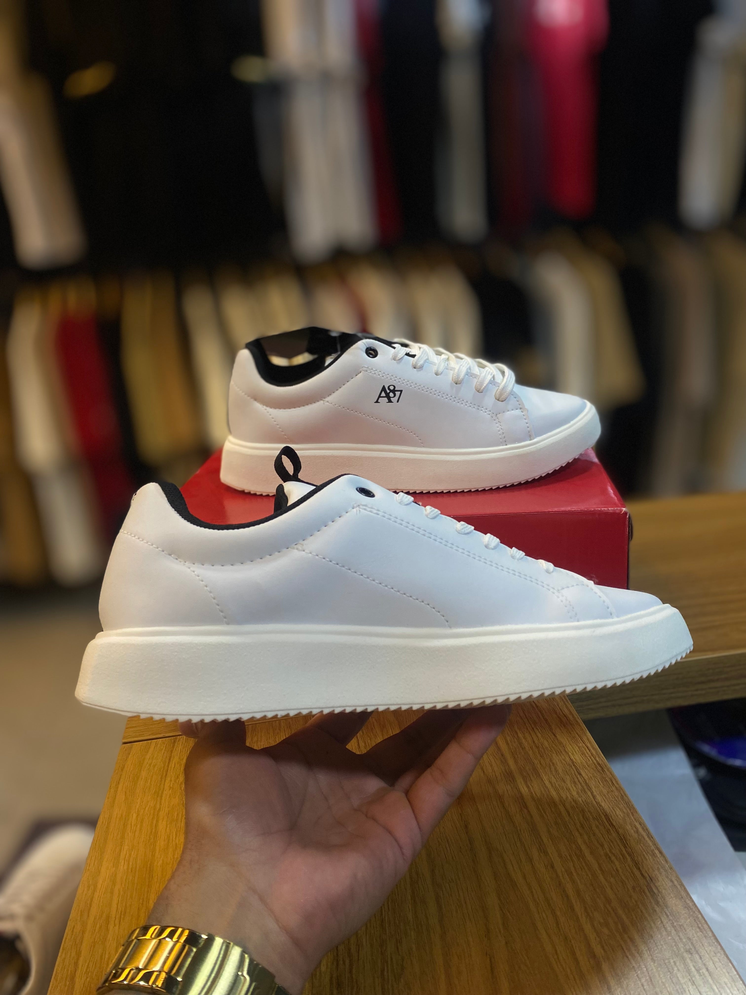 Tênis Casual Aéropostale A87 - Branco e Preto