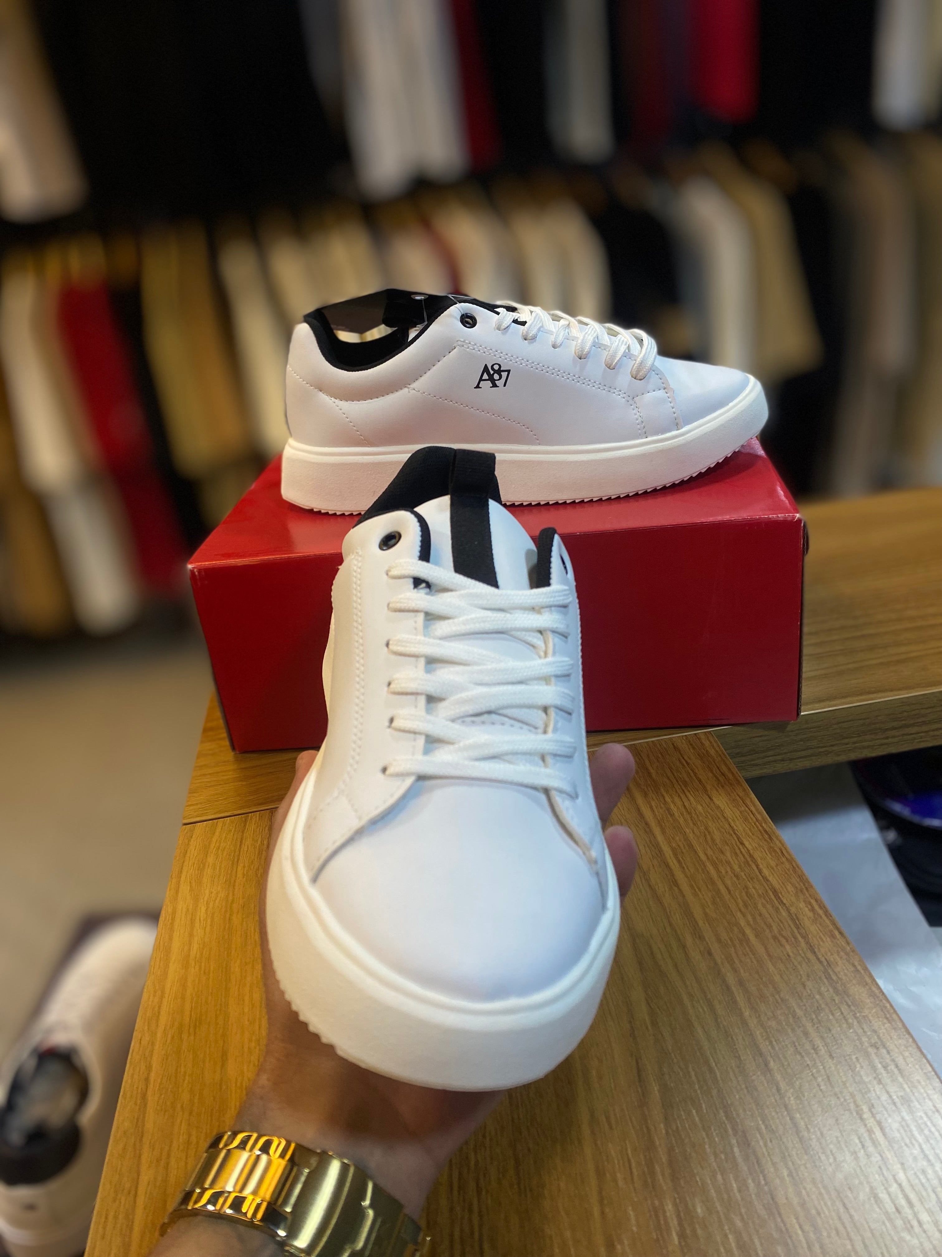 Tênis Casual Aéropostale A87 - Branco e Preto