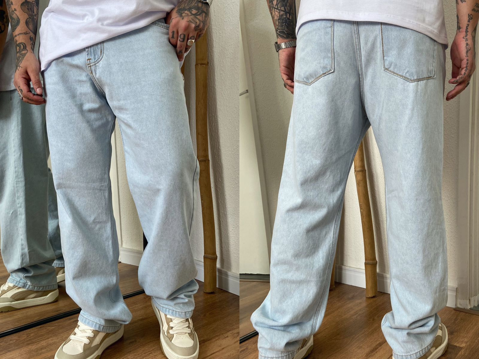 Calça Jeans DGN Reta '90s - Lavagem Délavé