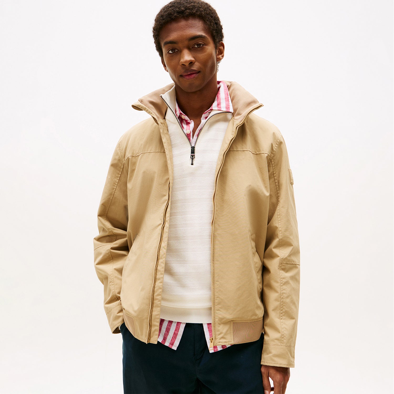 Jaqueta Tommy Hilfiger Velejador- regatta jacket - Bege