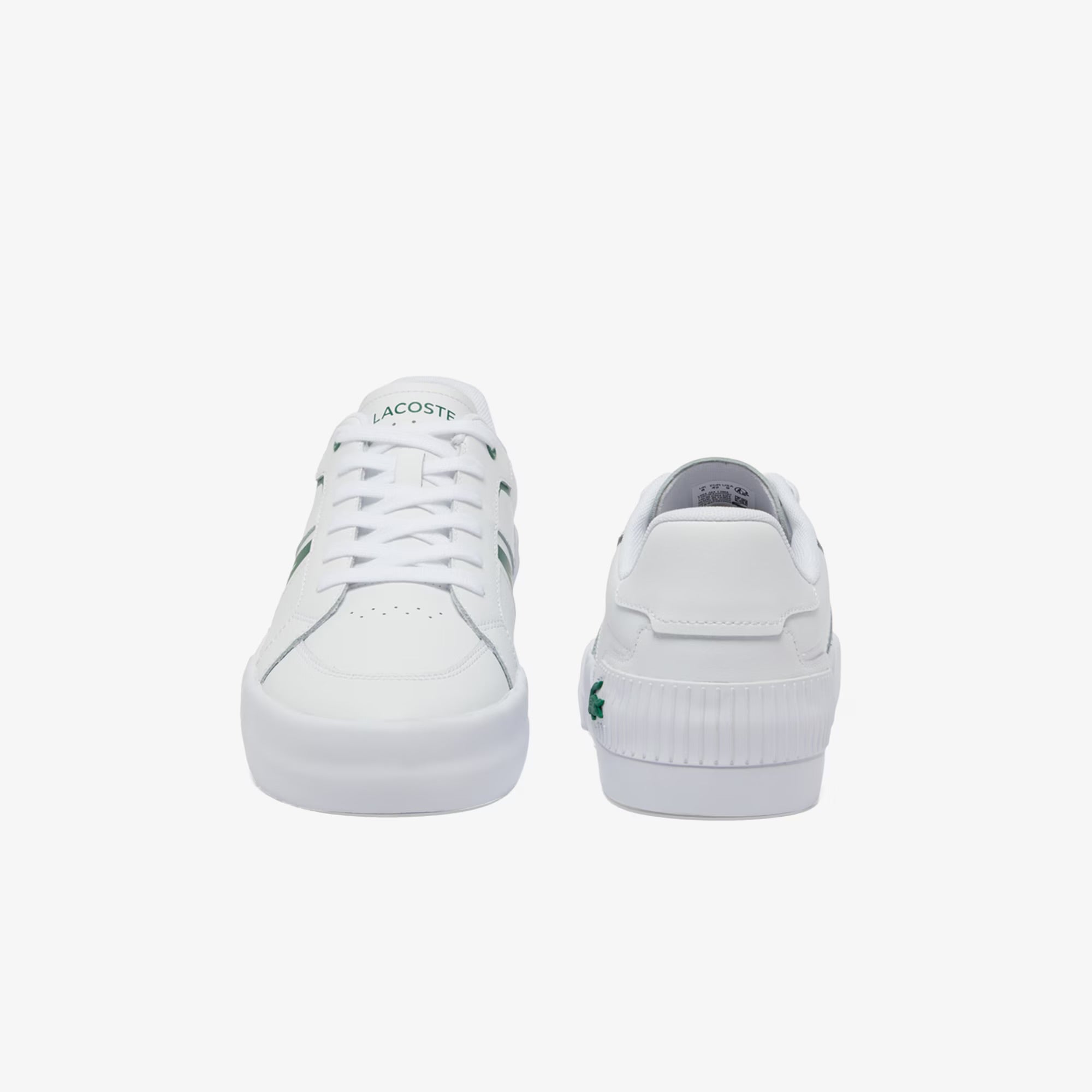 Tênis Lacoste Masculino L004 Court Moderno Branco e Verde
