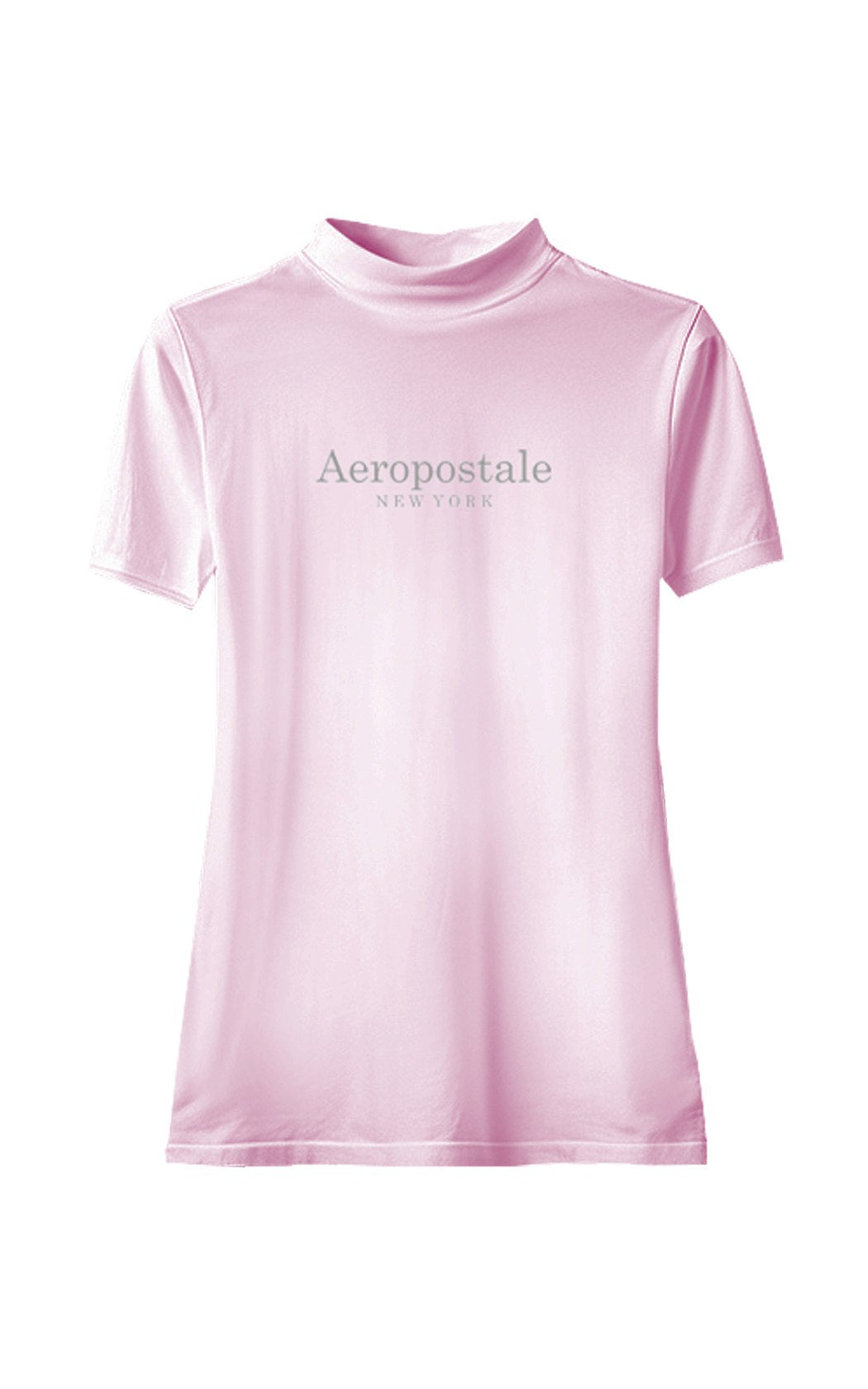 Baby Look Aéropostale Feminina Gola Alta New York Silkada Rosa