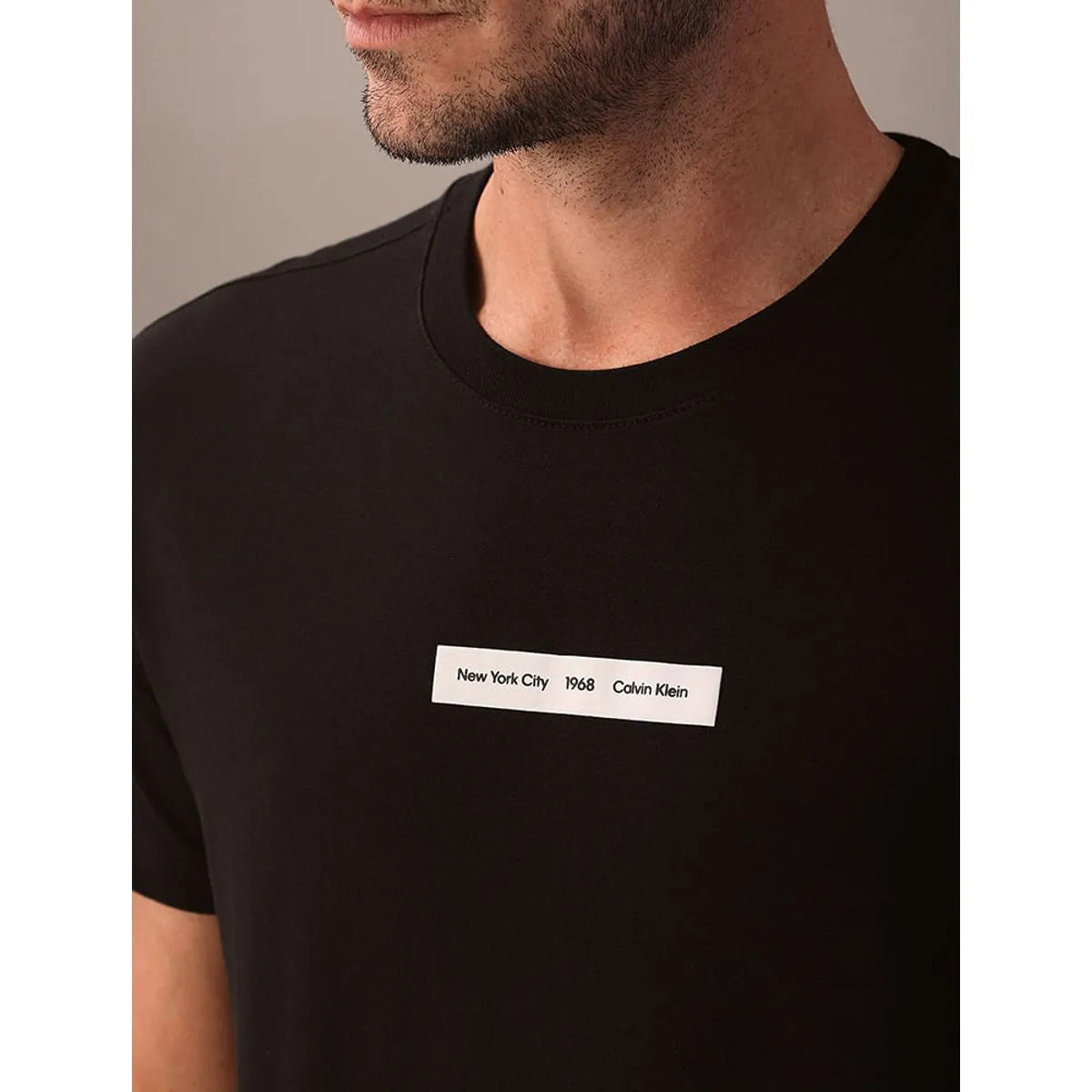 Camiseta Masculina Box Nyc Preto Calvin Klein - White Label