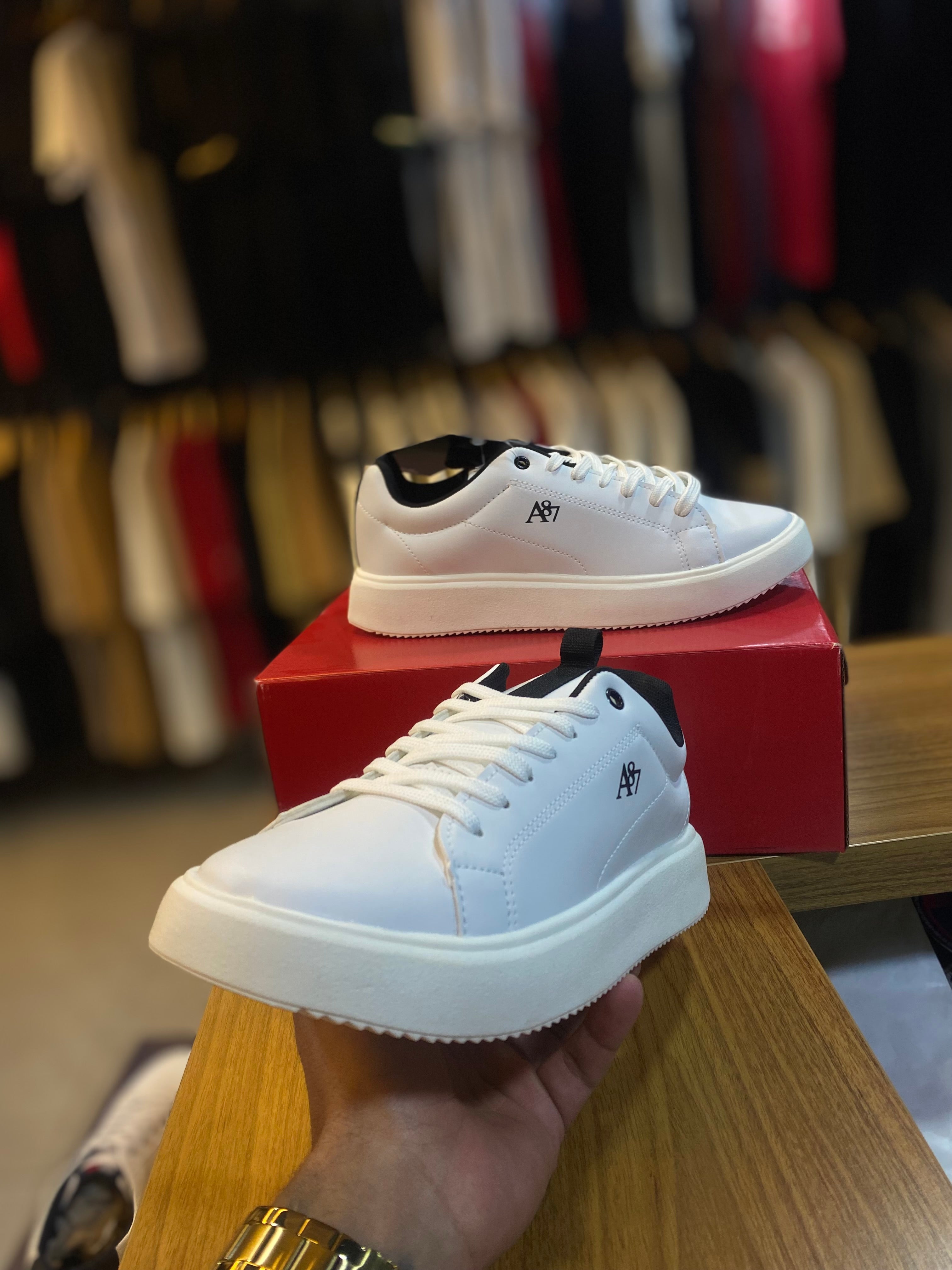 Tênis Casual Aéropostale A87 - Branco e Preto