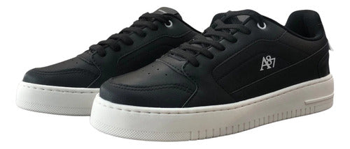 Tênis Casual Aéropostale Court A87 - Preto e Branco