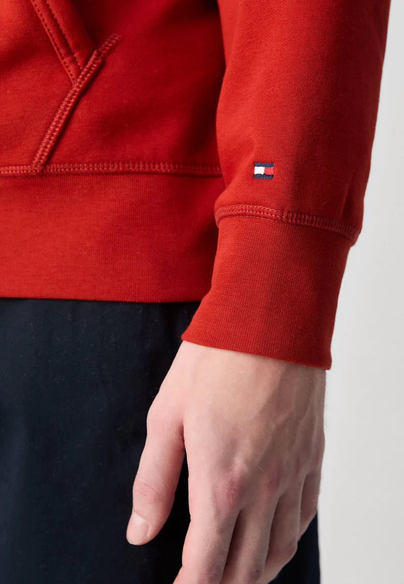Moletom Canguru Tommy Hilfiger com Logo "Est. 1985" - Vermelho