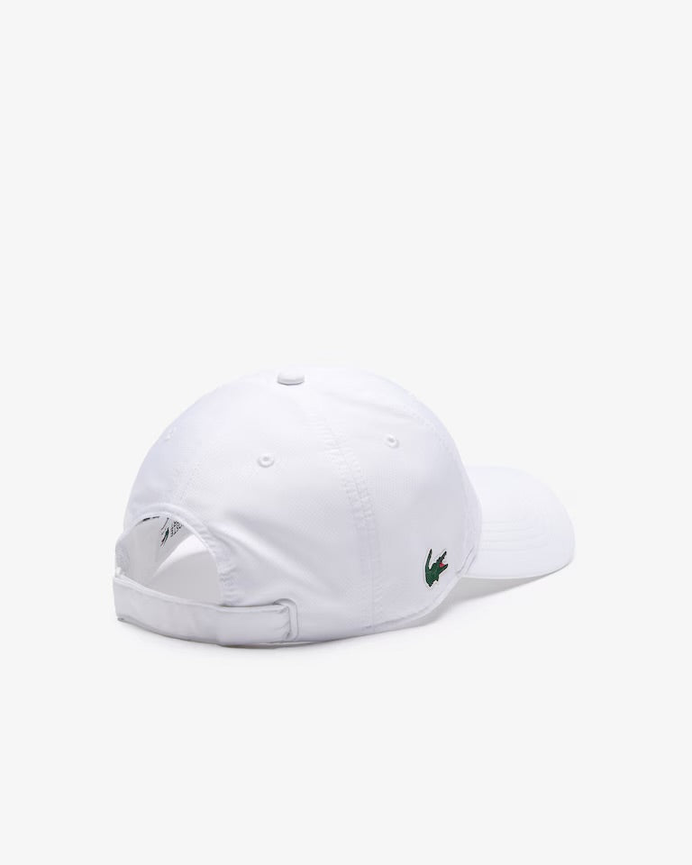 Boné Lacoste Sport em Tafetá Acetinado - Branco