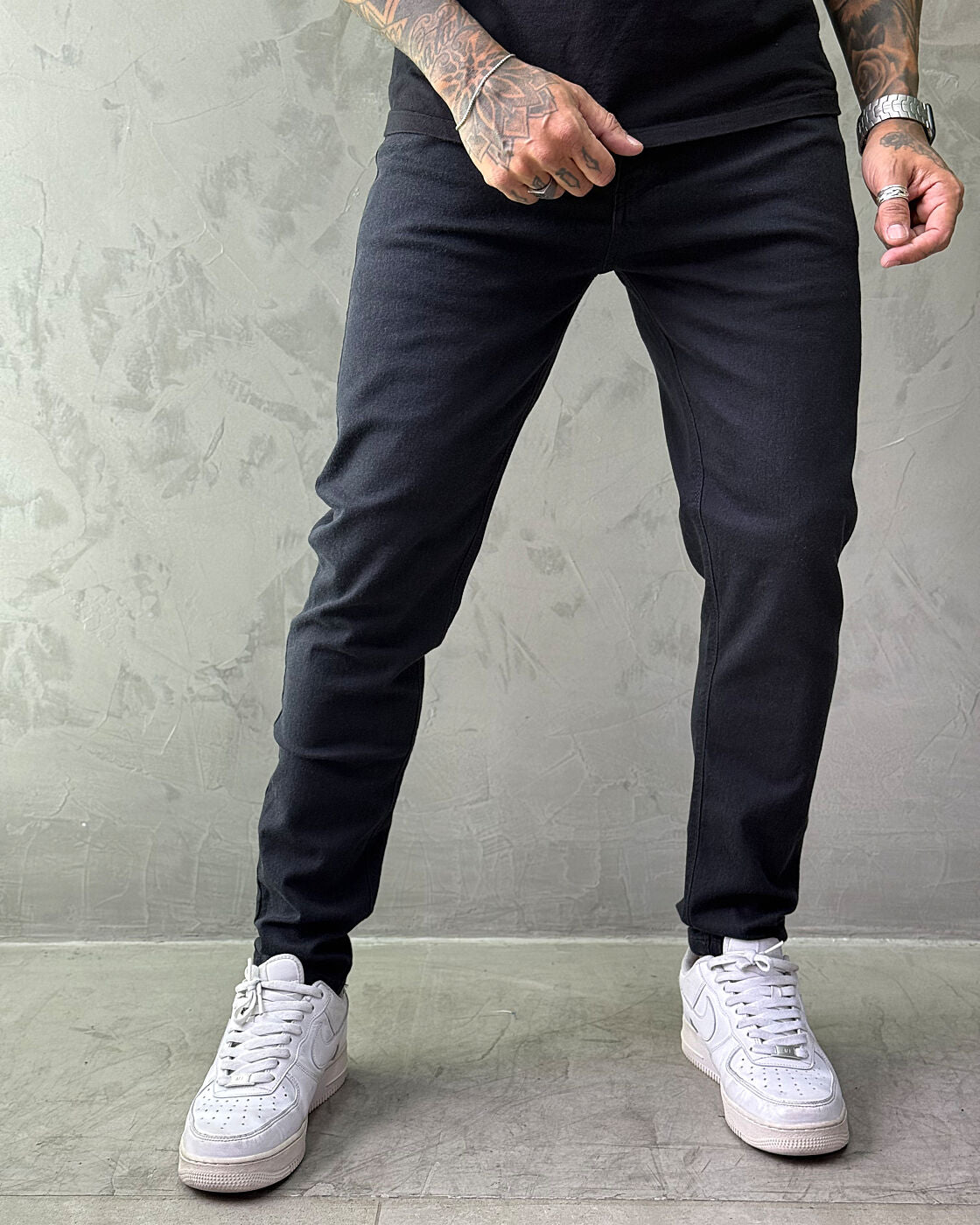 Calça Jeans Jay Jones Skinny - Preta Essencial/REF8112