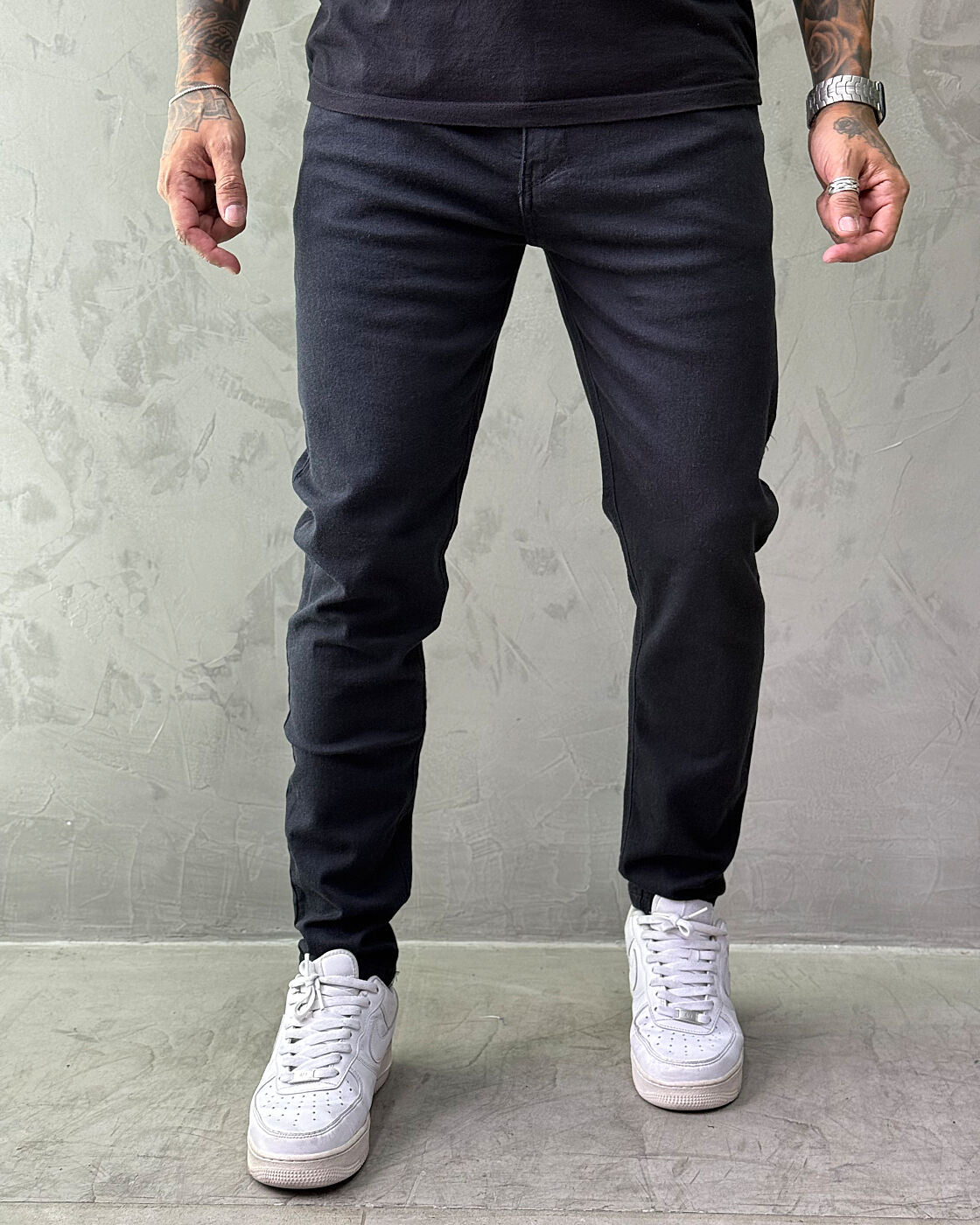 Calça Jeans Jay Jones Skinny - Preta Essencial/REF8112
