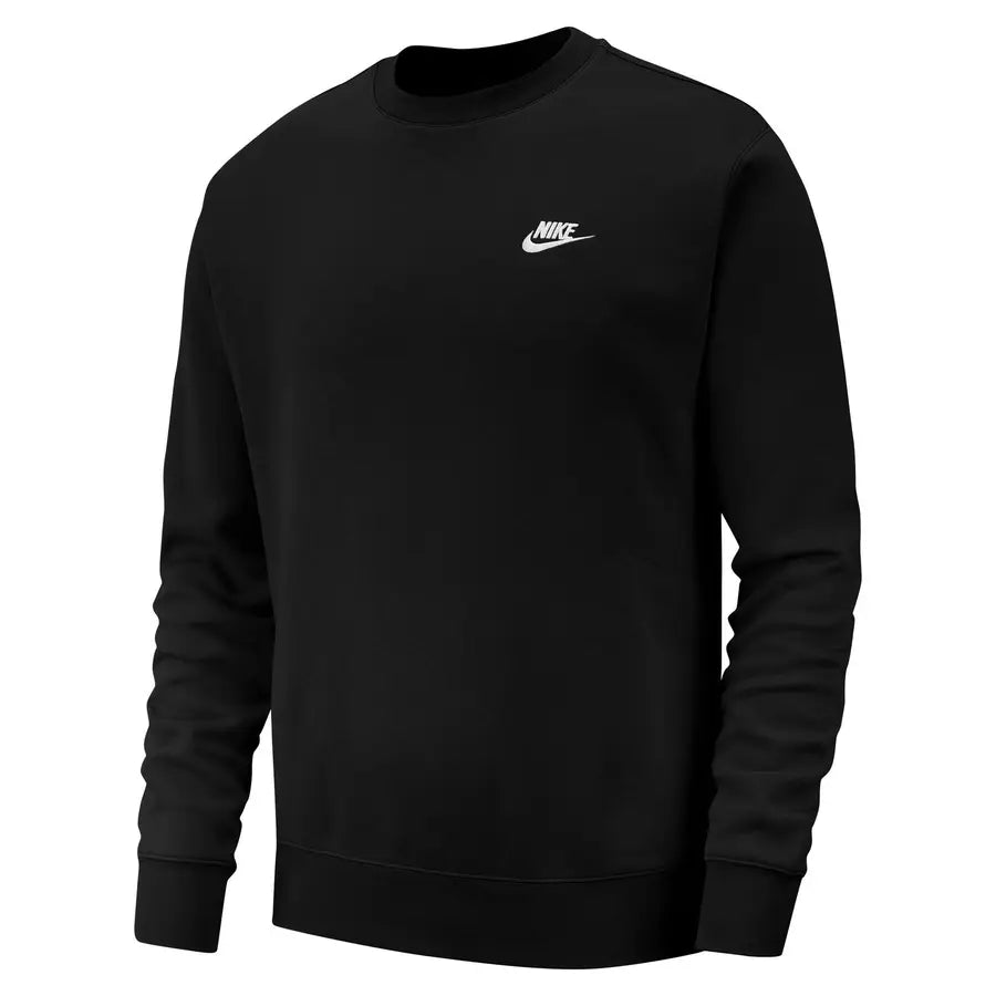Moletom Nike Sportswear Club Fleece Gola Careca - Preto