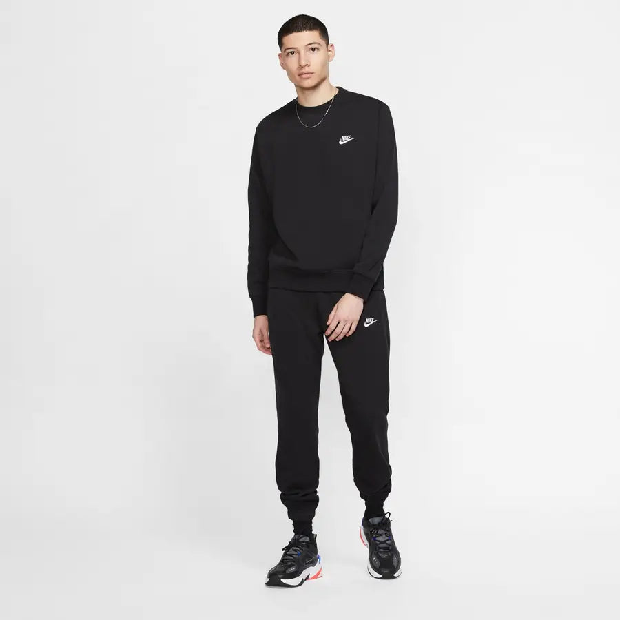 Moletom Nike Sportswear Club Fleece Gola Careca - Preto