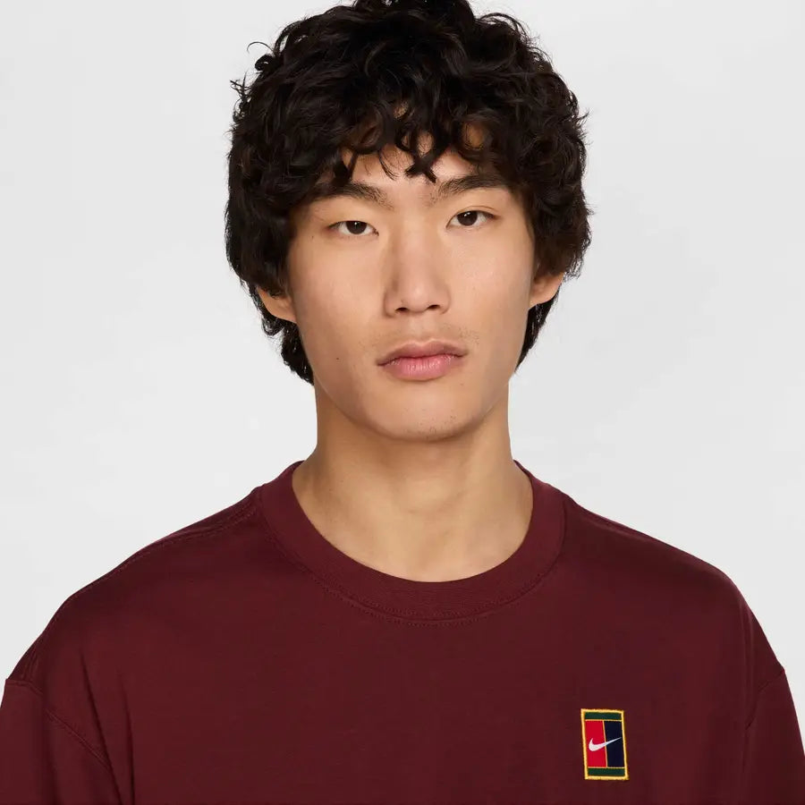Camiseta NikeCourt Heritage M90 - Vinho