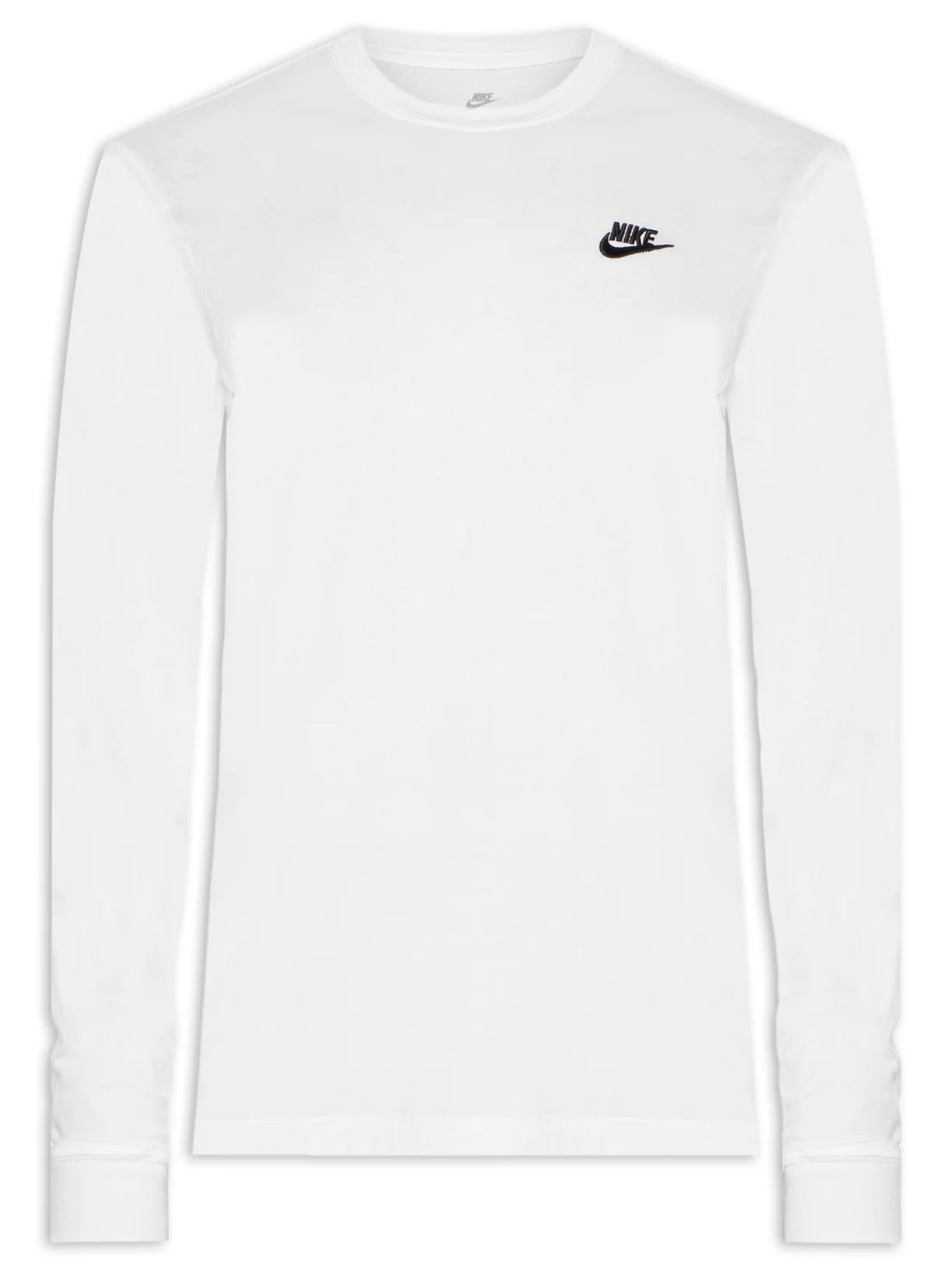 Camiseta Nike M NSW Club Tee Manga Longa - Branca