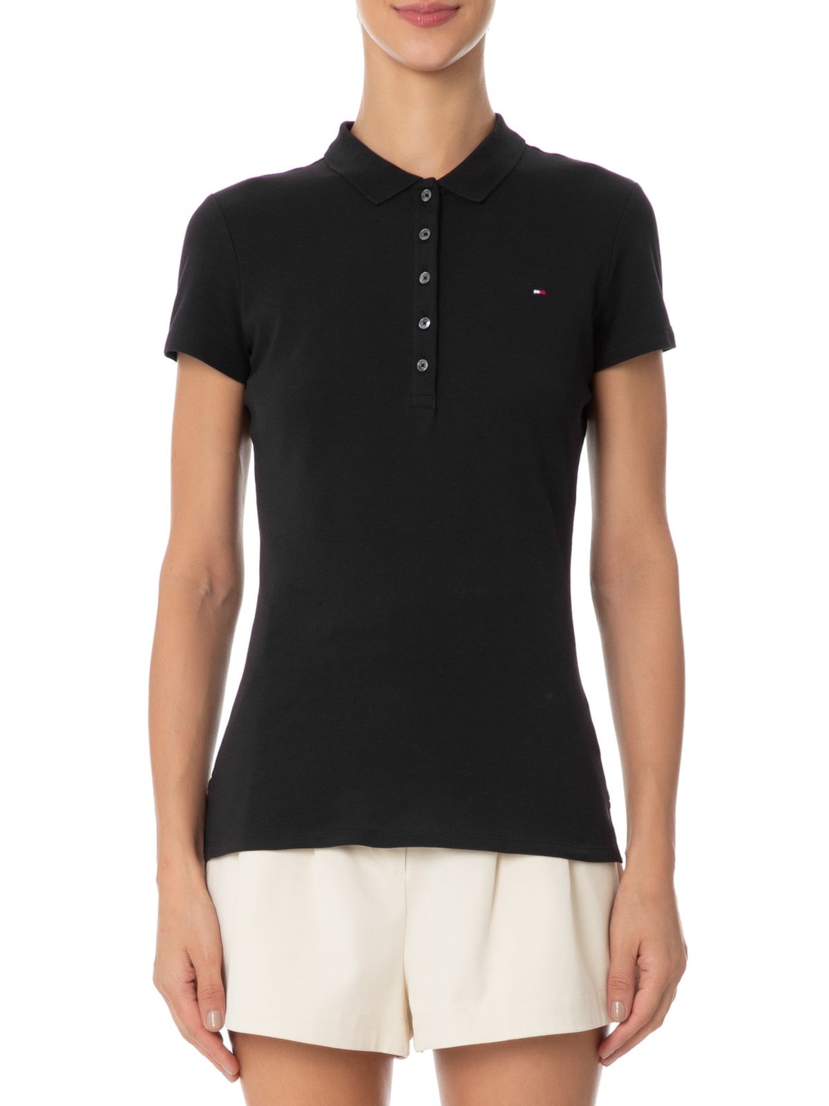Polo Tommy Hilfiger Slim Fit Feminina.