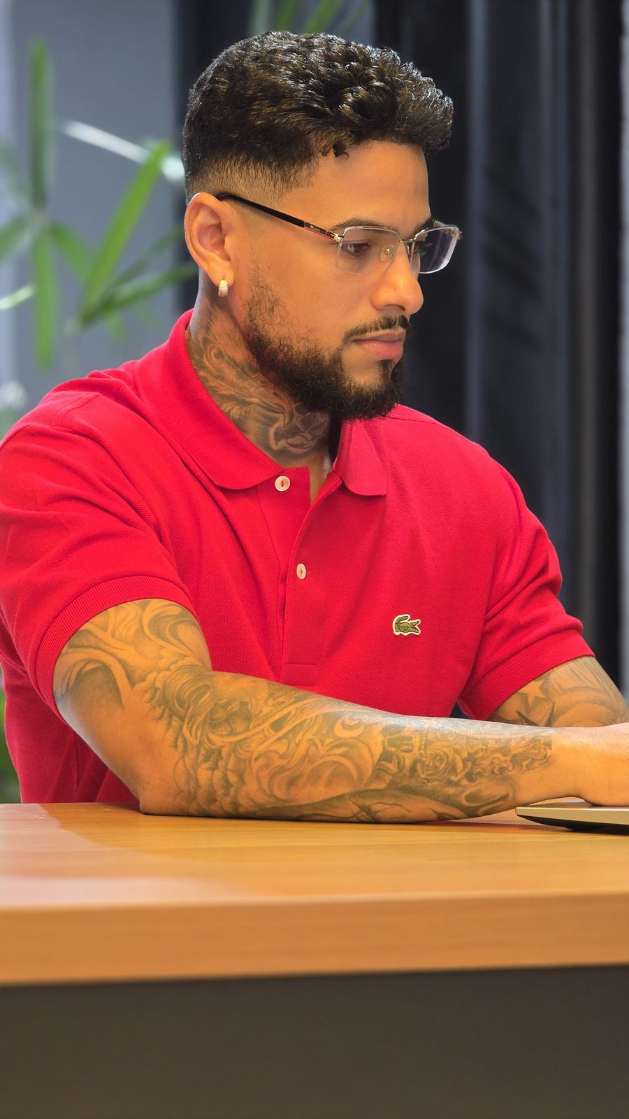 Polo Lacoste Slim Fit L.12.12 em Piqué