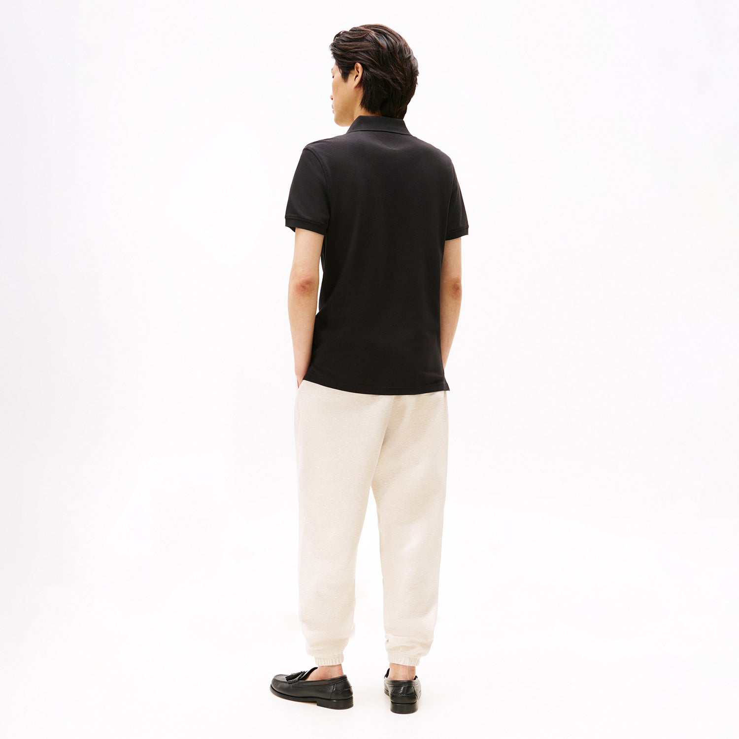 Camisa Polo Tommy Hilfiger Masculina Slim Fit Essencial Preta