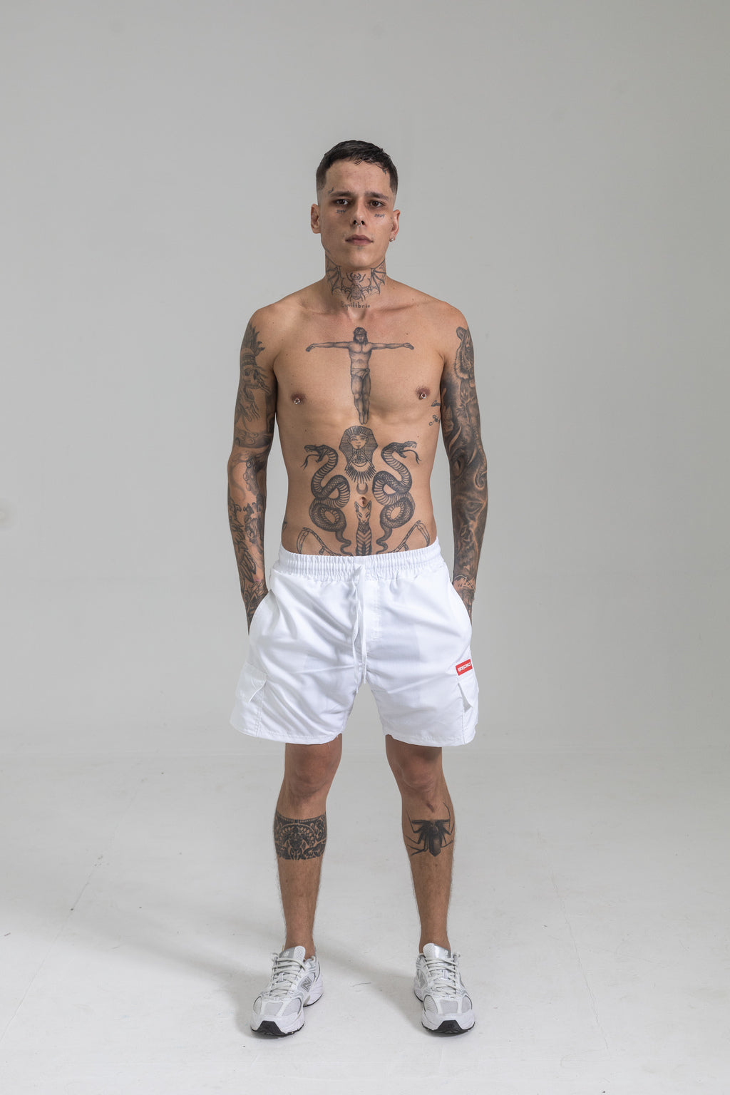 Shorts Cargo Mafiuso em Tecido Ripstop Branco