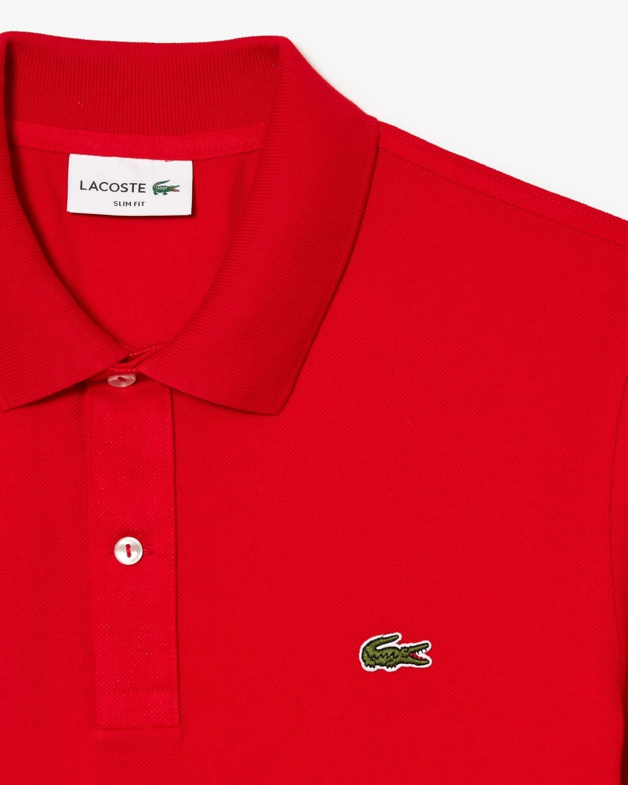 Polo Lacoste Slim Fit L.12.12 em Piqué