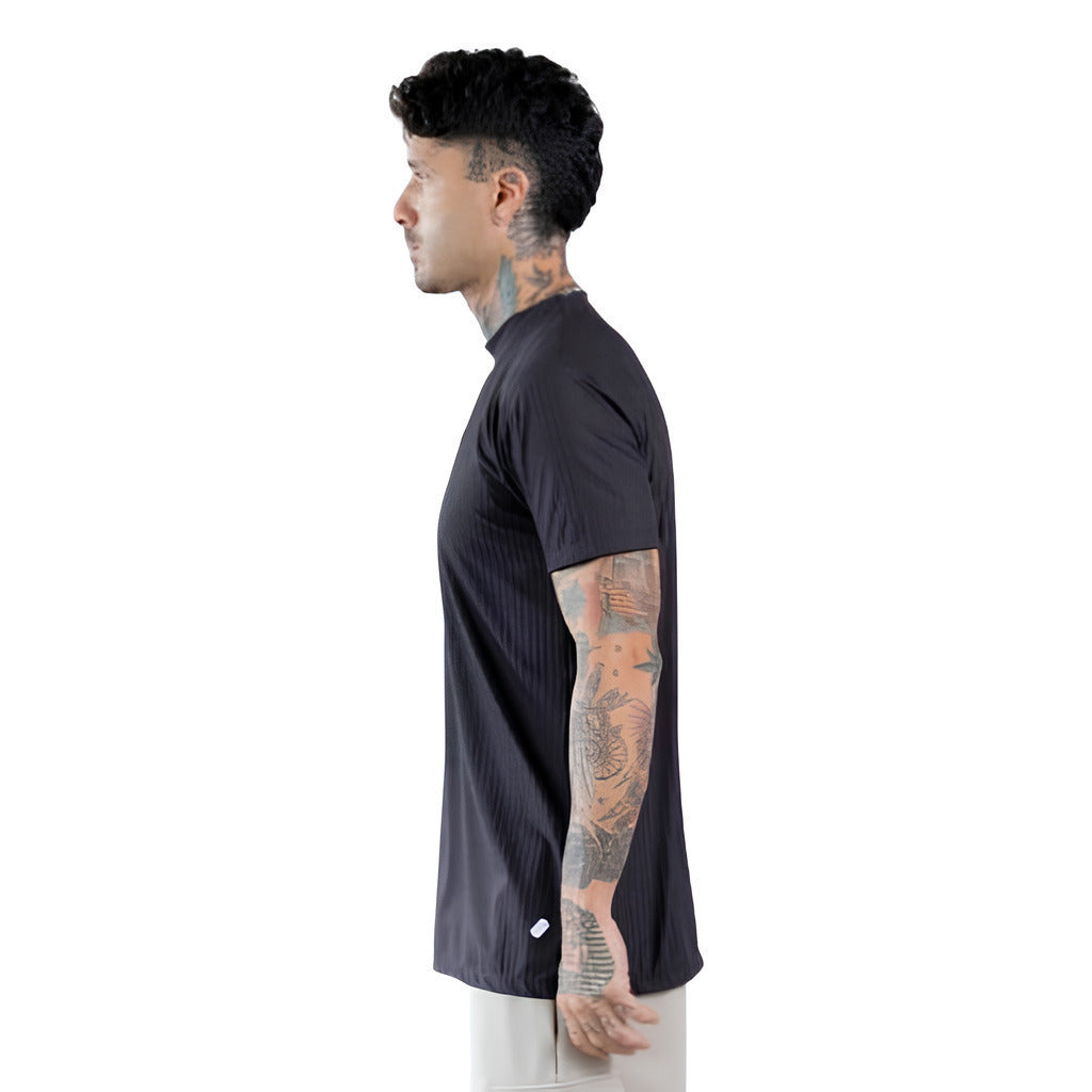 Camiseta The Hopers Slim Fit Suede Ribbed - Terracota