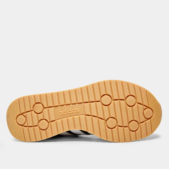 Tênis Adidas Masculino Run 70s Lifestyle Preto com Solado Gum e Tecnologia Cloudfoam