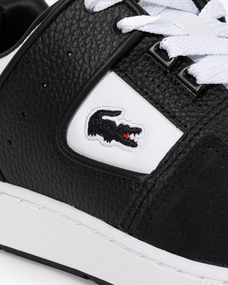 Tênis Lacoste Masculino Court Cage Branco e Preto (White/Black)