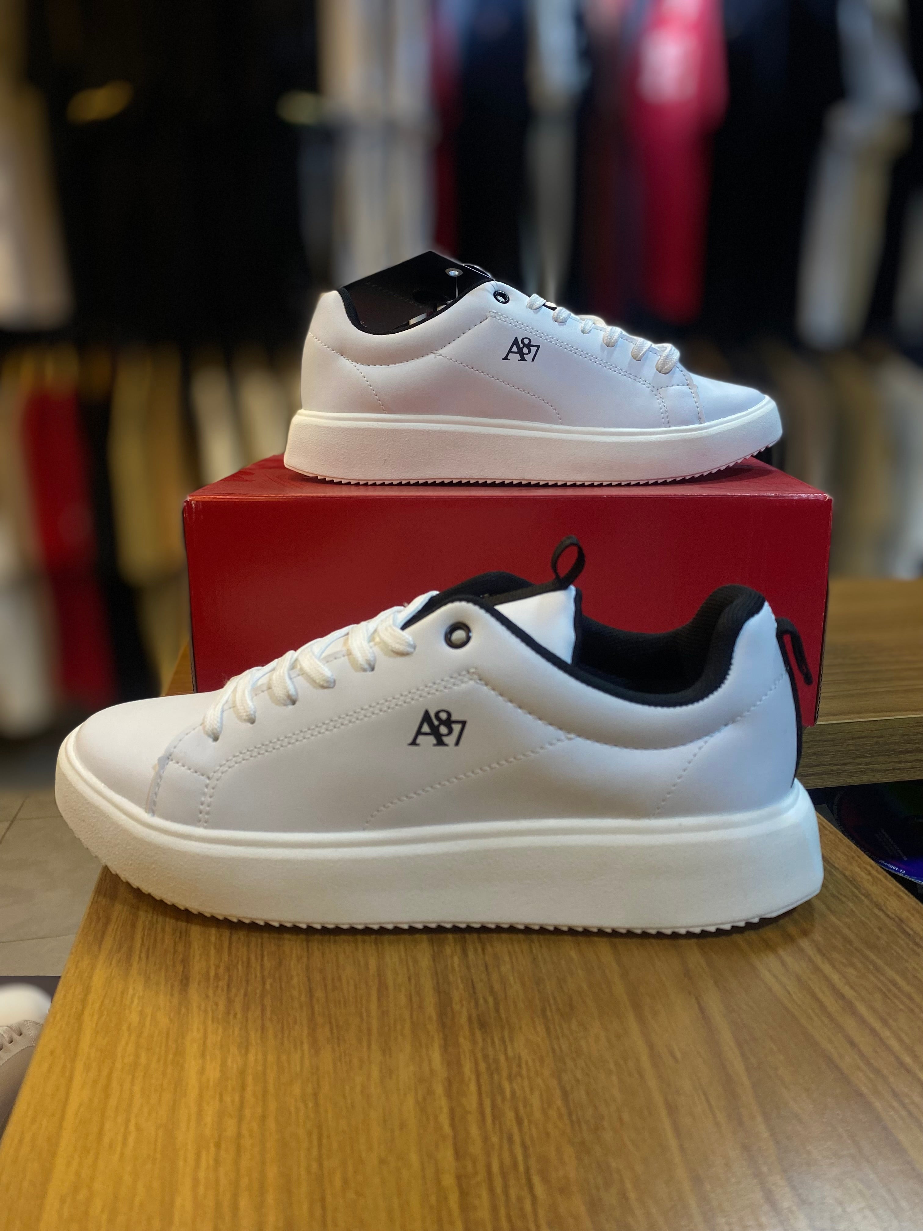Tênis Casual Aéropostale A87 - Branco e Preto