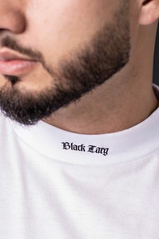 Camisa Oversized Turtleneck White Black Targ