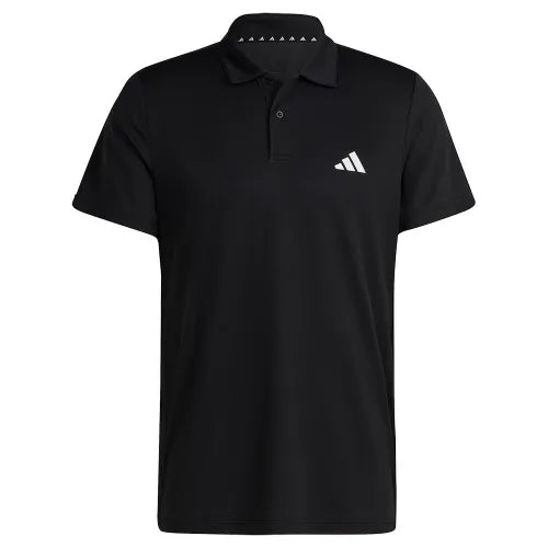 Camisa Polo Adidas Masculina Performance Essentials Piqué Preta