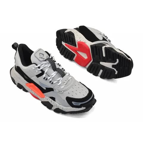 Tênis QIX Trek - Bege / Preto / Laranja