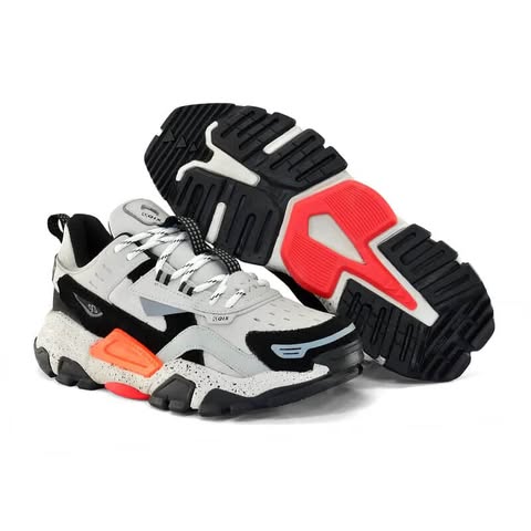 Tênis QIX Trek - Bege / Preto / Laranja