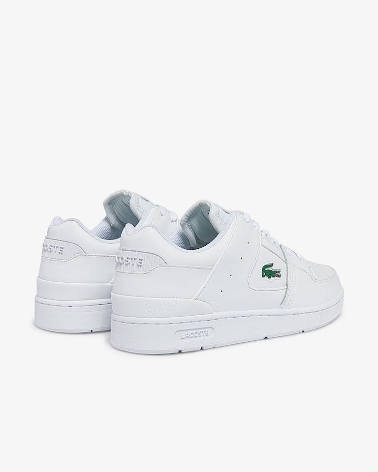 Tênis Lacoste Masculino Court Cage Todo Branco (Triple White)