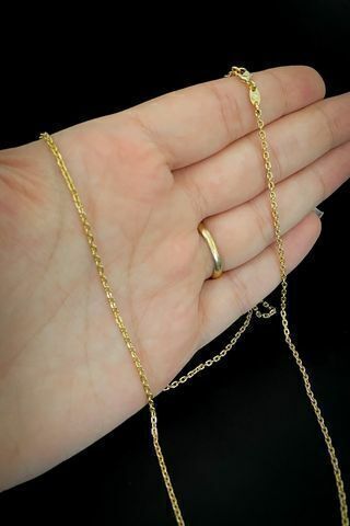 Corrente Cadeado 1.5mm Banhada a Ouro 18k com Fecho Lagosta