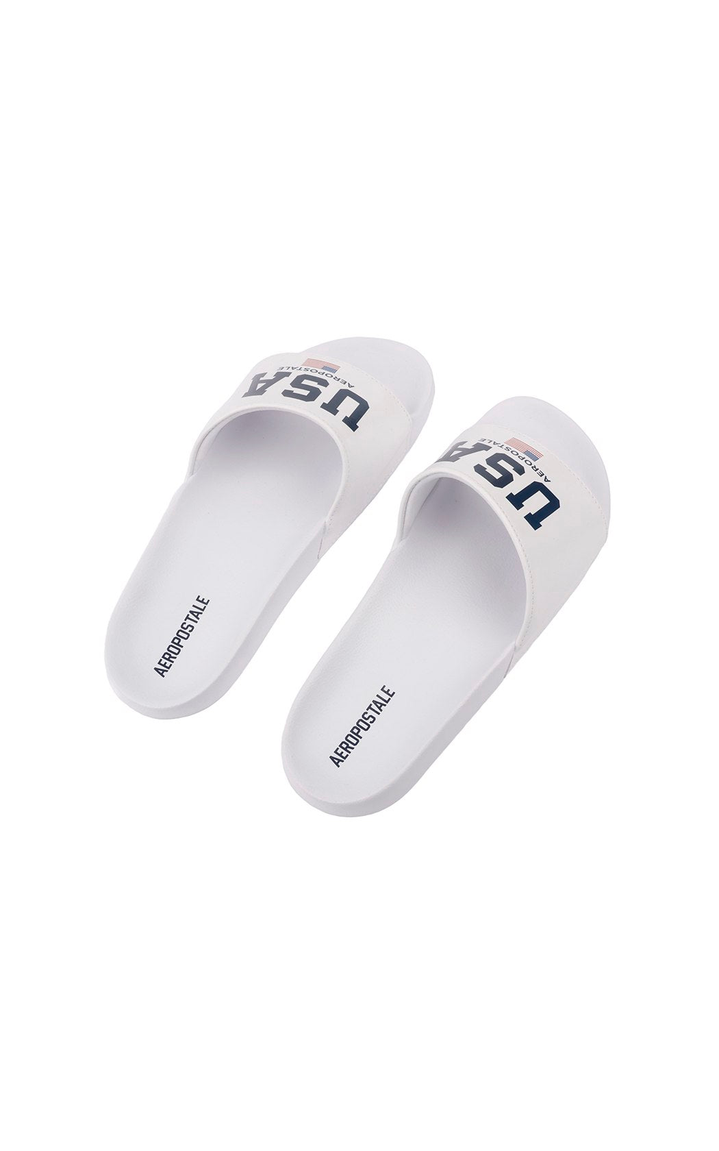 Chinelo Slide Aéropostale com Estampa USA Flag - Branco