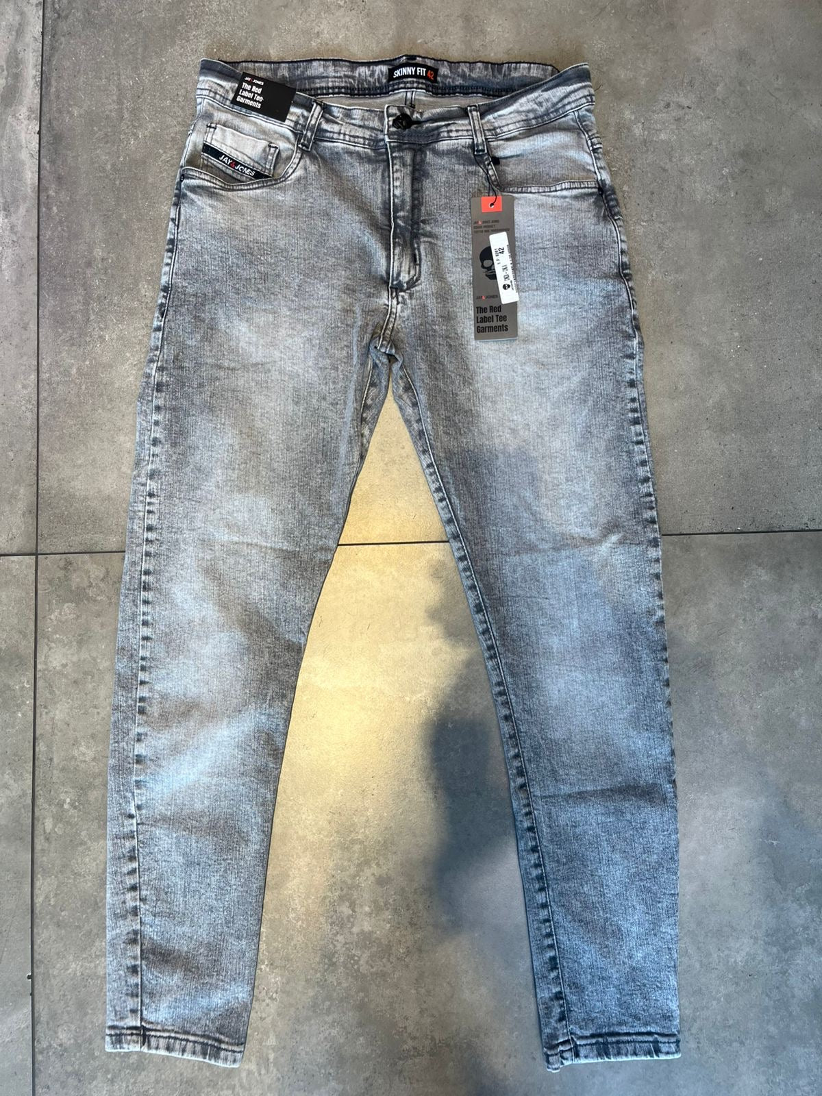 Calça Jeans Jay Jones Skinny - Cinza Estonado (Acid Wash)