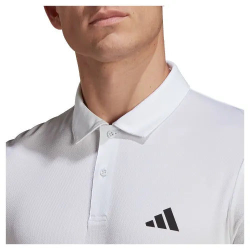 Camisa Polo Adidas Masculina Performance Essentials Piqué Branca