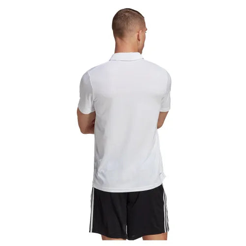 Camisa Polo Adidas Masculina Performance Essentials Piqué Branca