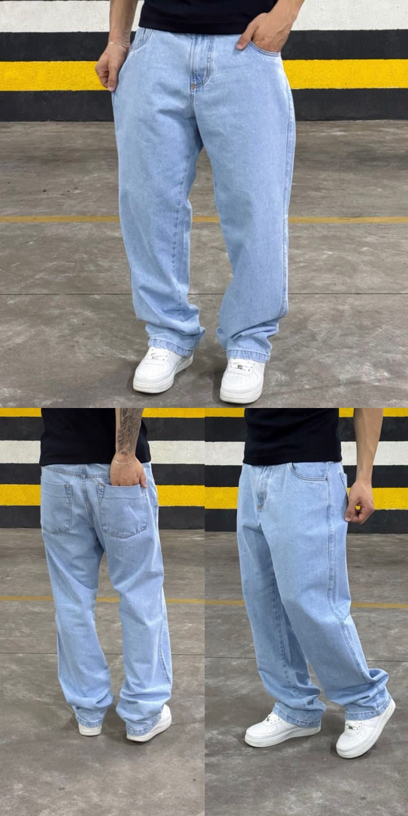 Calça Jeans DGN Baggy '90s - Lavagem Délavé