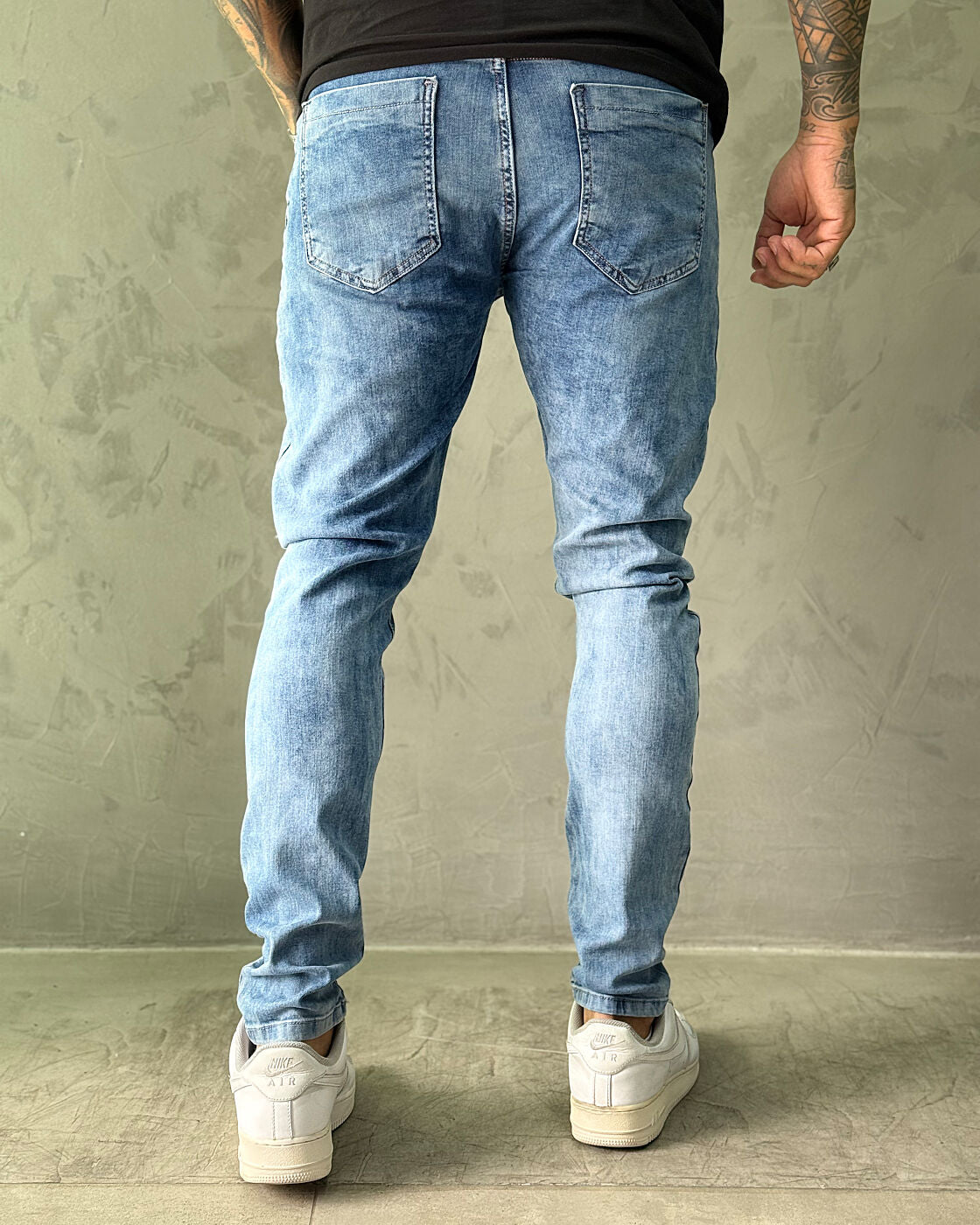 Calça Jeans Jay Jones Skinny Destroyed - Azul Clara