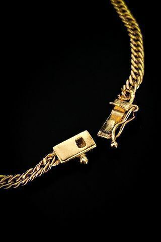 Pulseira Lacraia 3mm Com Fecho Lateral 3,0g Banhada A Ouro 18k