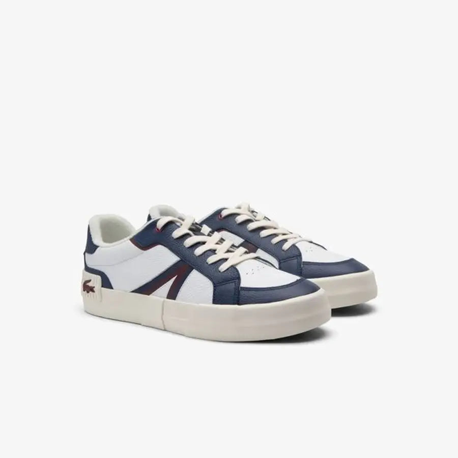 Tênis Lacoste Masculino L004 Court Moderno Branco e Azul Marinho