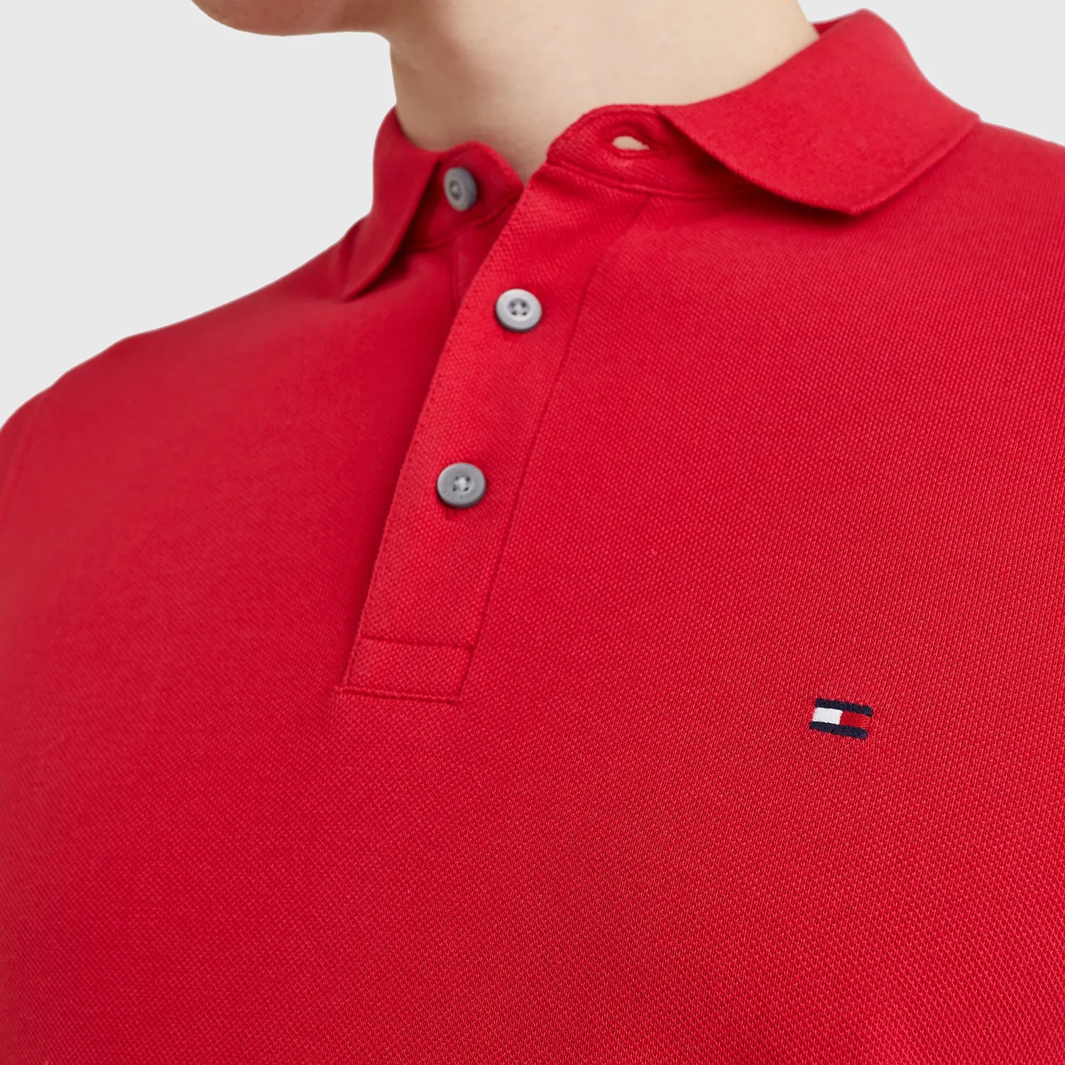 Polo Tommy Hilfiger Clássica 1985 Regular Fit - Vermelha