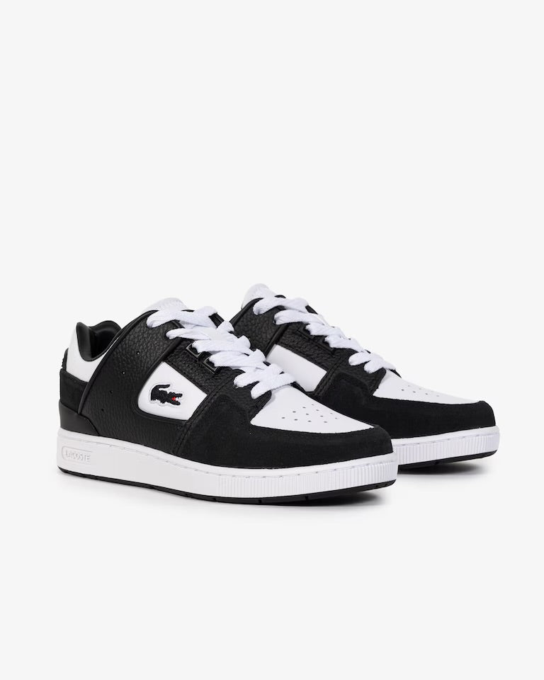 Tênis Lacoste Masculino Court Cage Branco e Preto (White/Black)