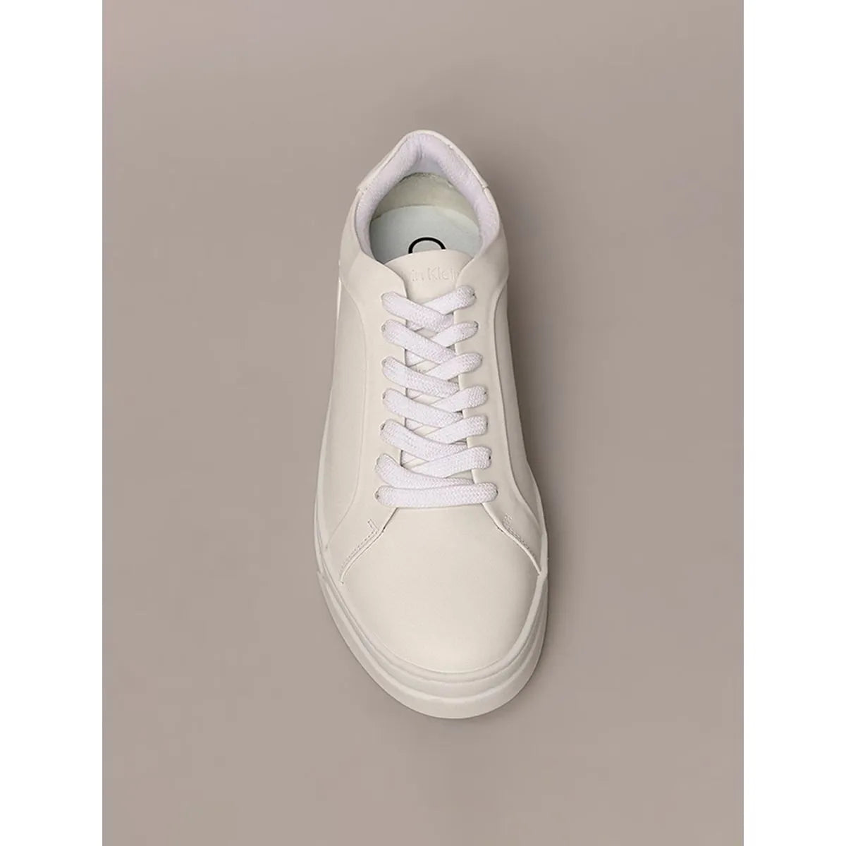 Tênis Couro Calvin Klein Masculino Branco Minimalista