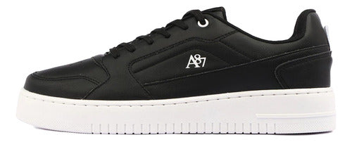 Tênis Casual Aéropostale Court A87 - Preto e Branco