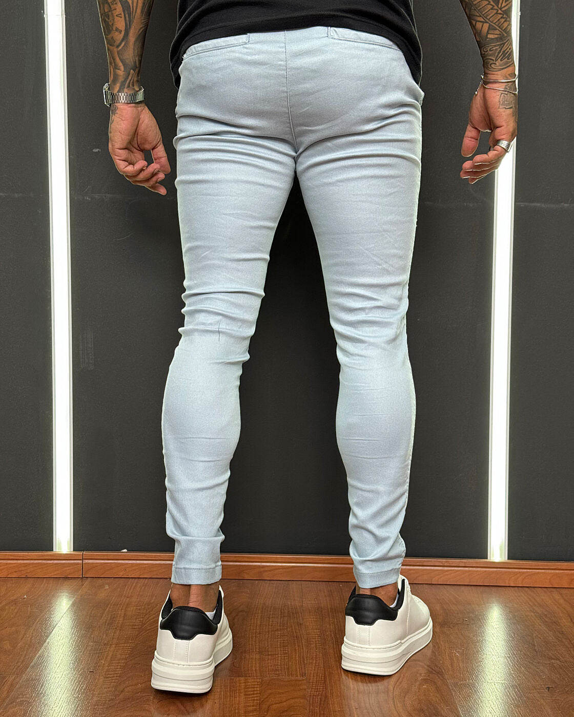Calça de Alfaiataria Jay Jones Super Skinny - azul Claro/REF7042