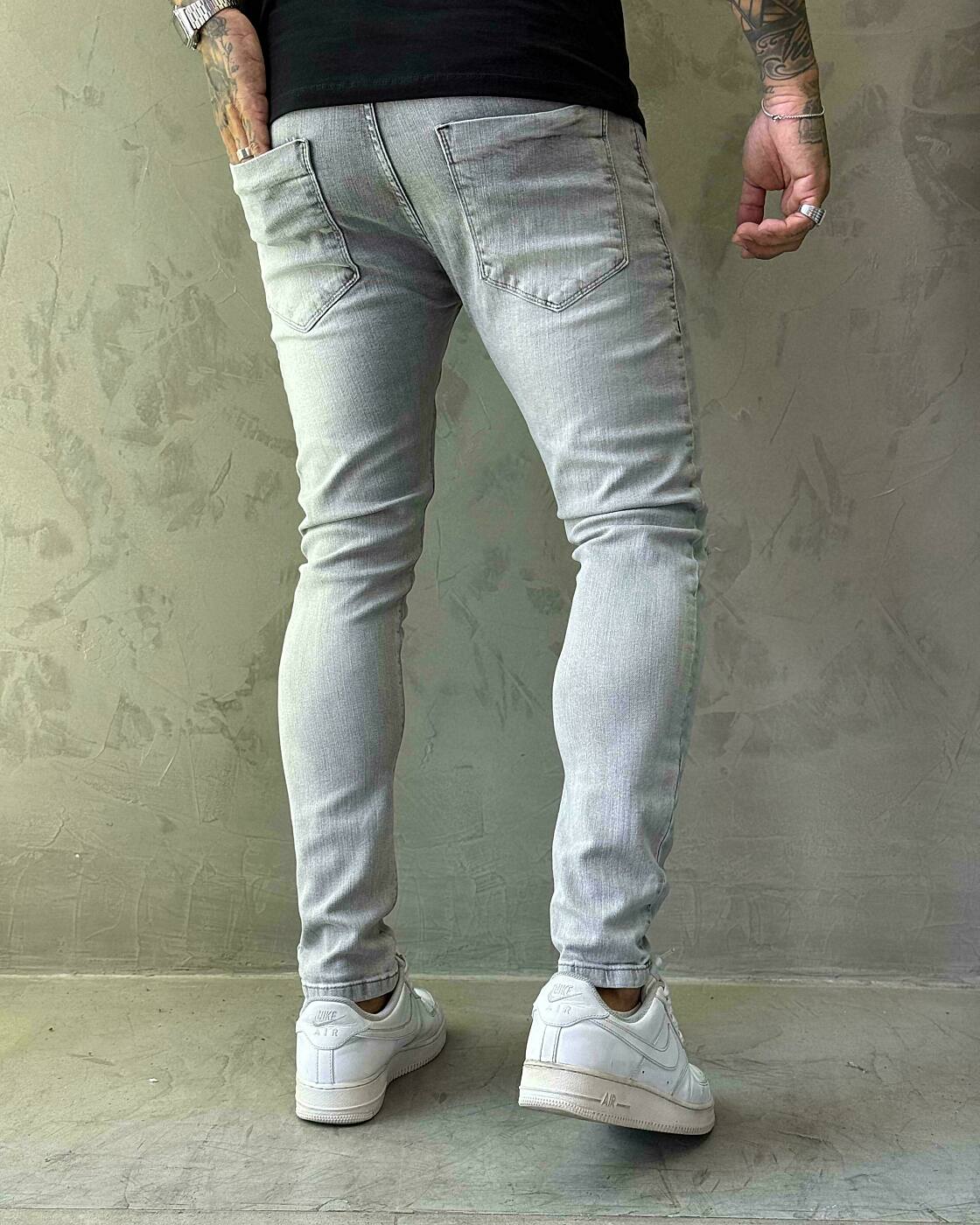 Calça Jeans Jay Jones Super Skinny Destroyed - Grafite/REF8009