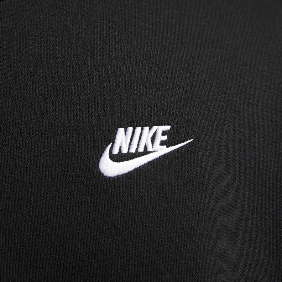 Moletom Nike Sportswear Club Fleece Gola Careca - Preto